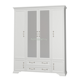 Шкаф 4-х створчатый с зеркалом 