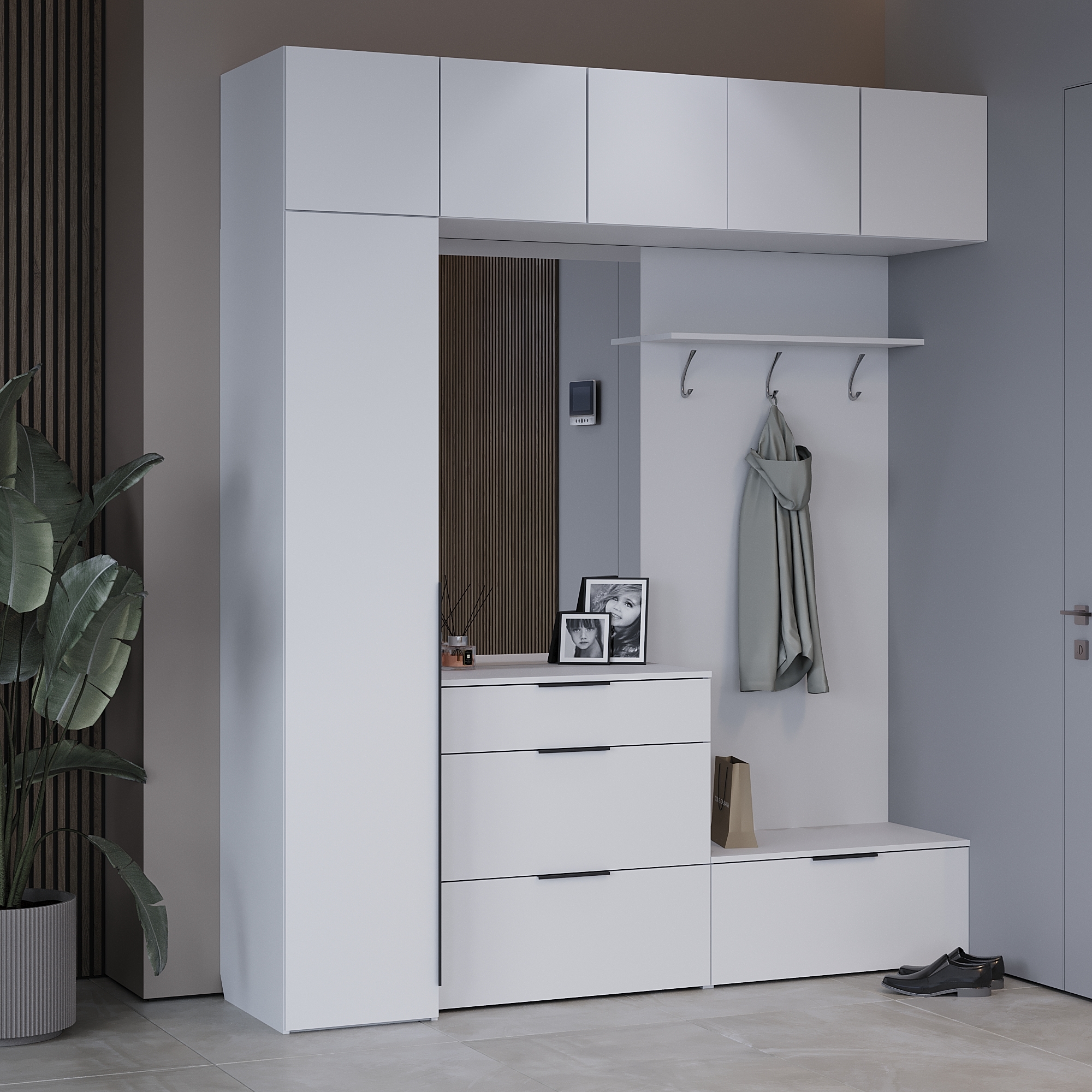 Прихожая "Альте" Белая